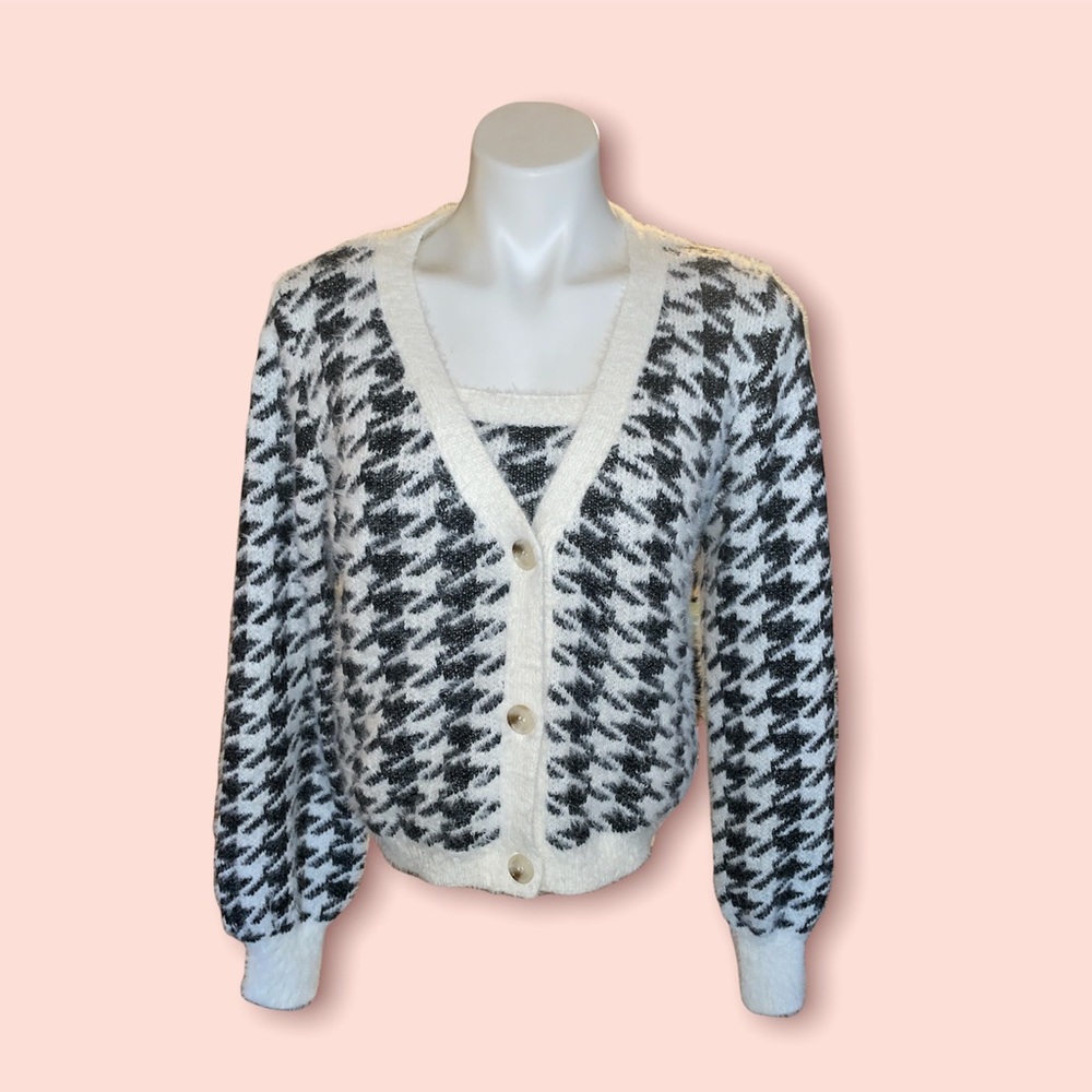 Willow & Wind houndstooth sweater set Size M
